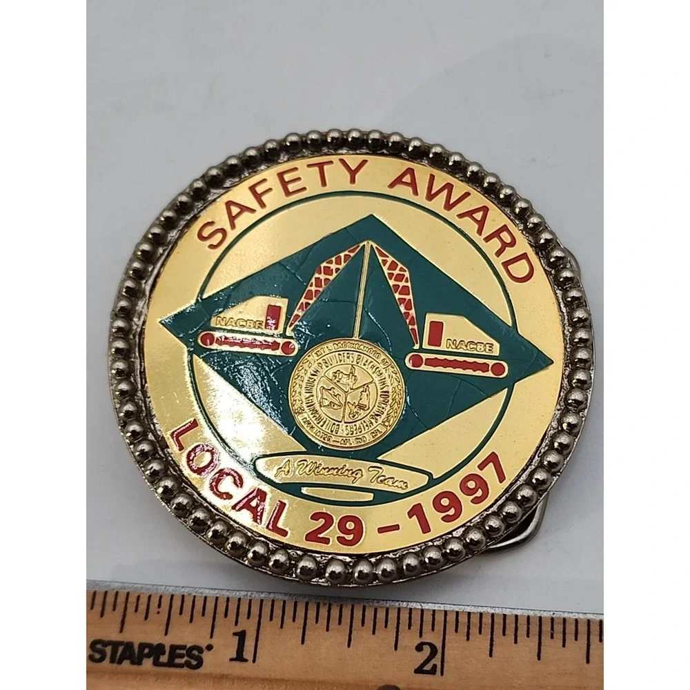 Local 29 NACBE BOILERMAKERS-IRON SHIP BUILDERS Safety‎ Award Belt Buckle
